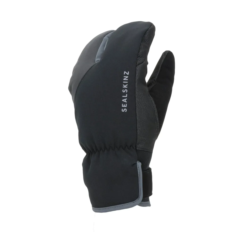 Sealskinz Barwick Waterproof Extreme Cold Weather Cycle Split Finger Glove Black