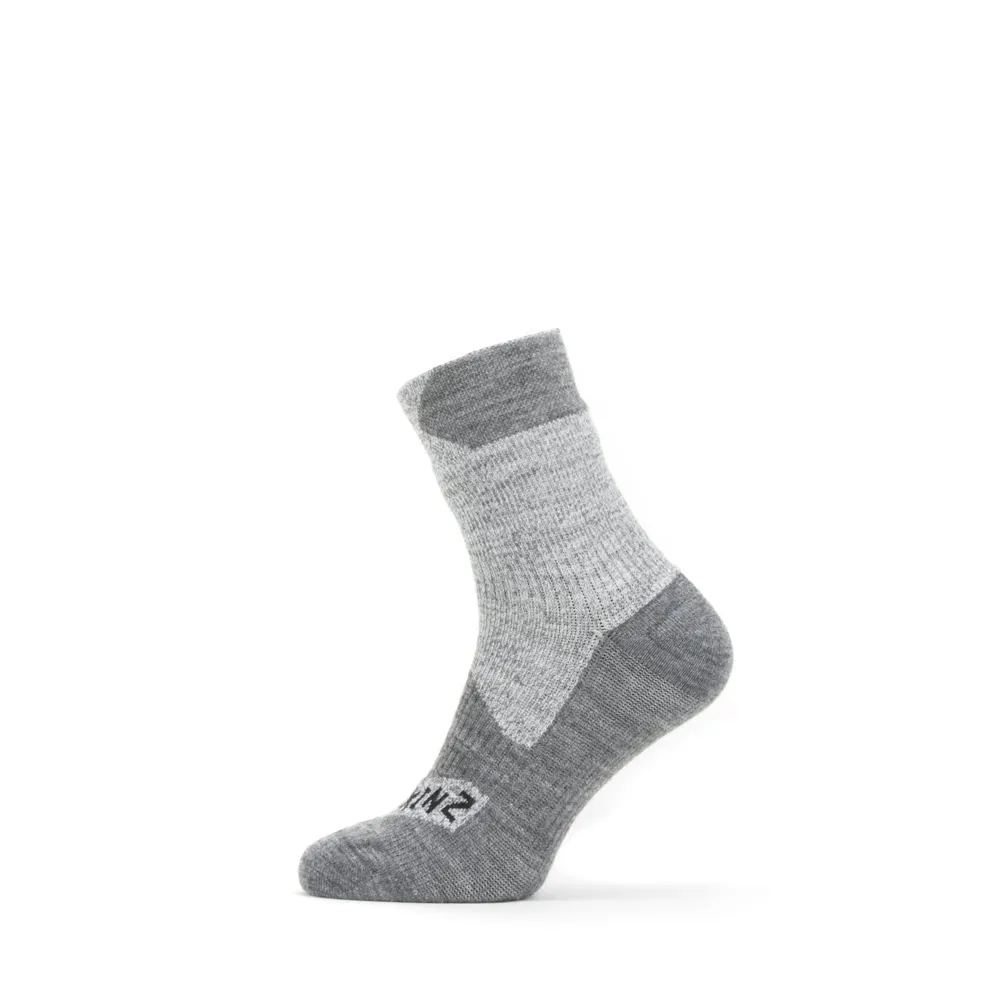 Sealskinz Bircham Waterproof All Weather Ankle Length Sock Grey/grey Marl