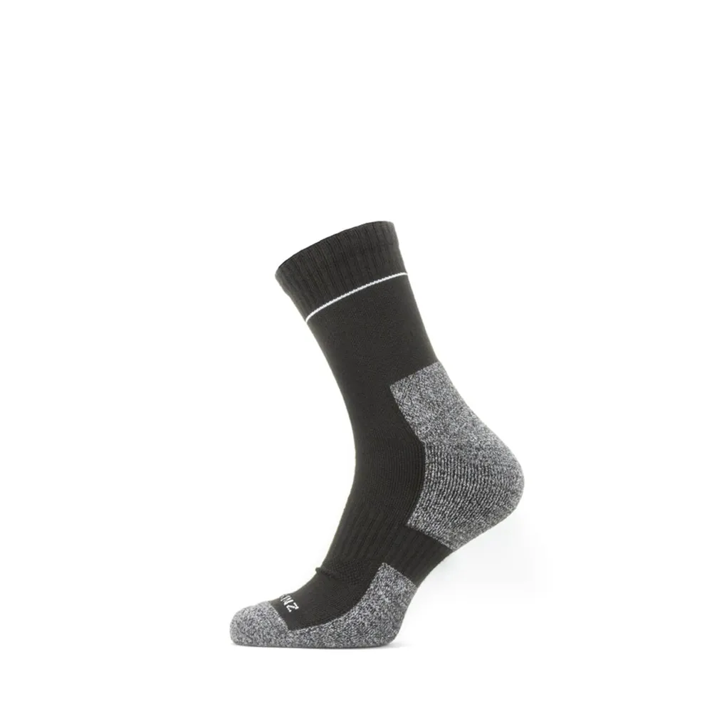 Sealskinz Morston Solo Quickdry Ankle Length Sock Black/grey