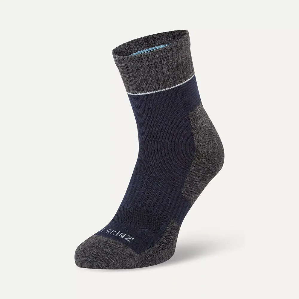 Sealskinz Morston Solo Quickdry Ankle Length Sock Navy/grey Marl