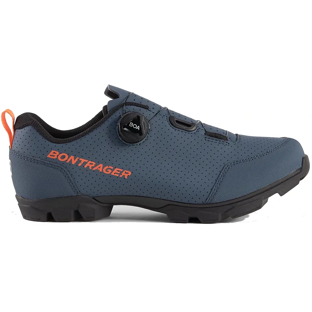 Bontrager Evoke Spd Mountain Bike Trail Shoe Blue / Radioactive Orange