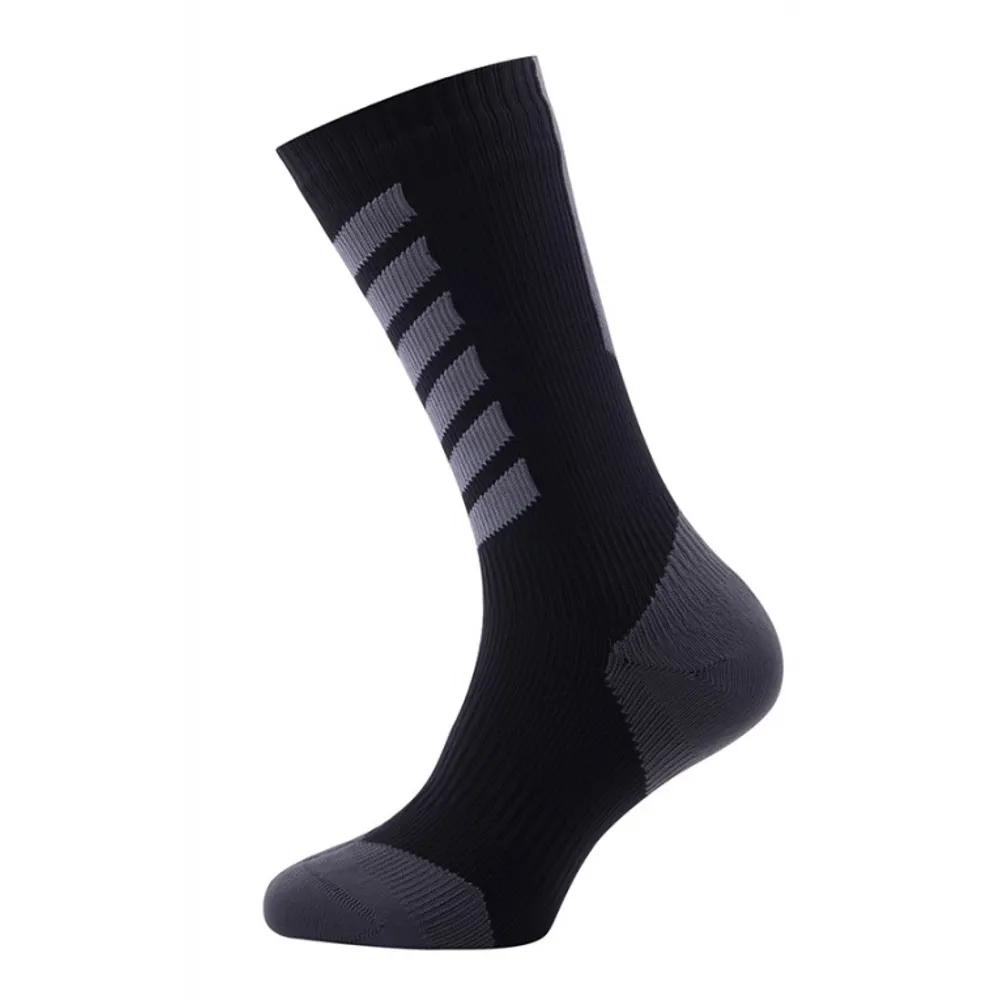 Sealskinz Mtb Mid Socks With Hydrostop Black/charcoal/anthracite