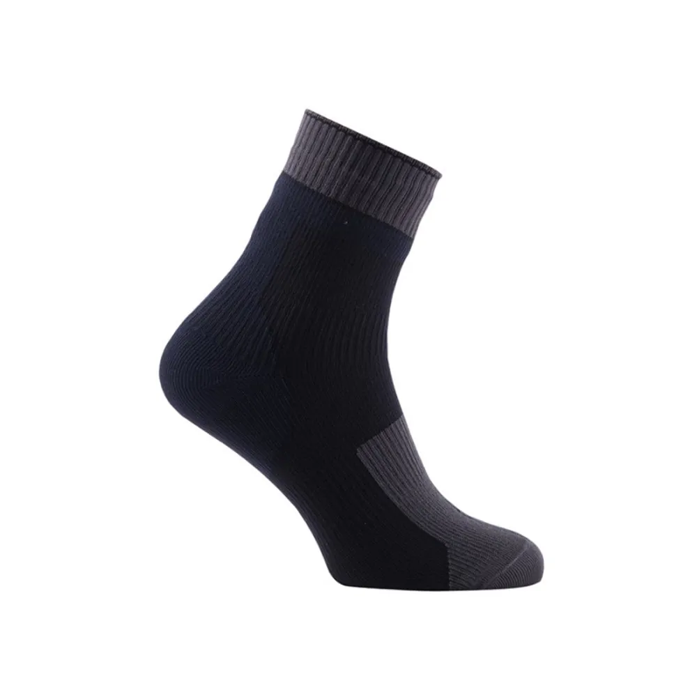 Sealskinz Road Ankle Socks With Hydrostop Black/grey