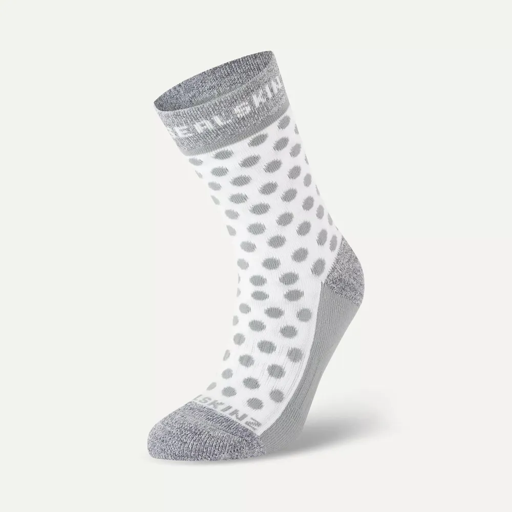 Sealskinz Rudham Mid Length Meteorological Active Sock Grey/cream