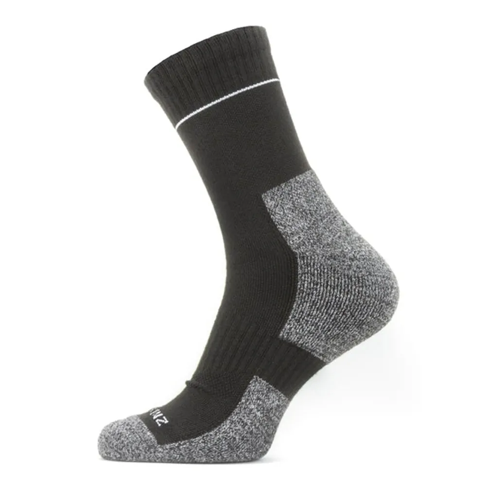 Sealskinz Solo Quickdry Ankle Length Sock Black/grey