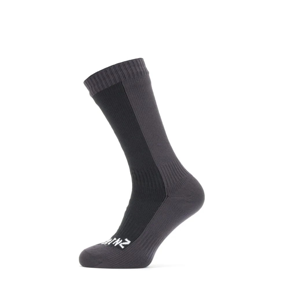 Sealskinz Starston Waterproof Cold Weather Mid Length Sock Black/grey