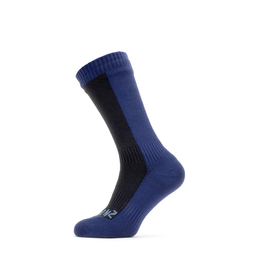 Sealskinz Starston Waterproof Cold Weather Mid Length Sock Black/navy Blue