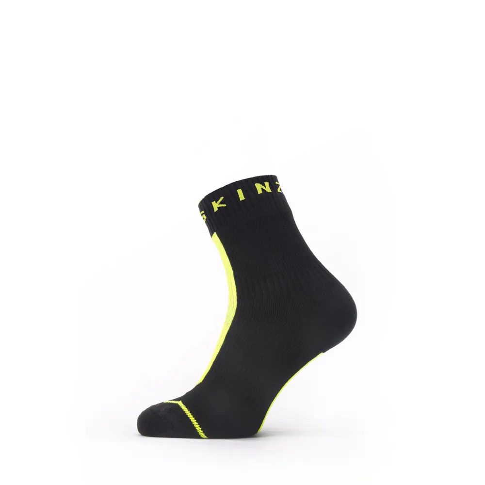Sealskinz Waterproof All Weather Ankle Length Sock With Hydrostop Black/yellow