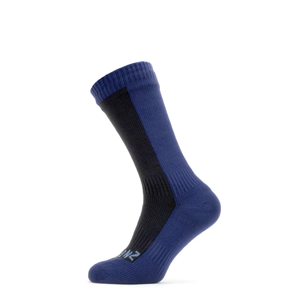 Sealskinz Waterproof Cold Weather Mid Length Sock Black/navy