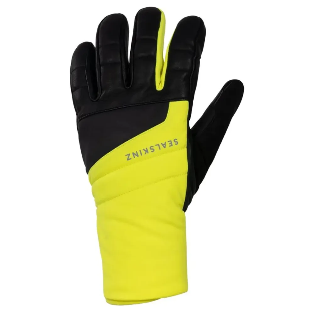Sealskinz Waterproof Extreme Cold Weather Insulated Gauntlet With Fusion Control Neon Yellow/black