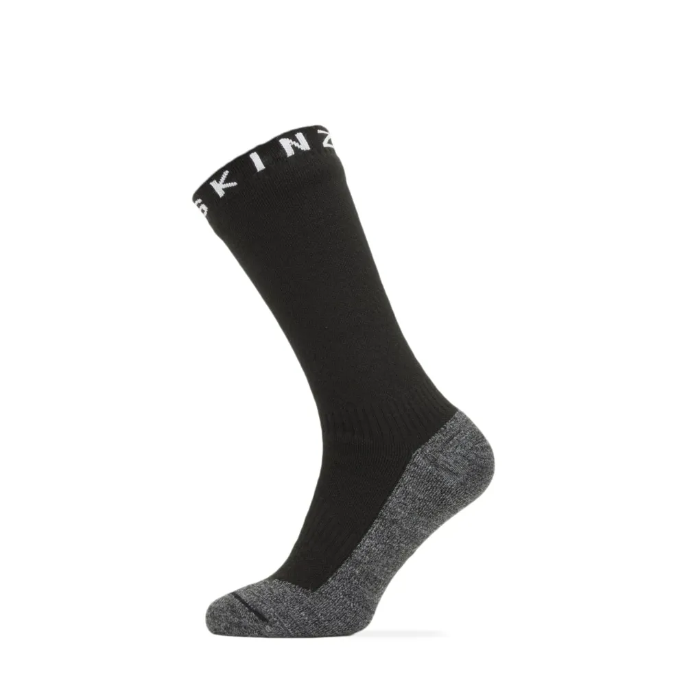 Sealskinz Waterproof Warm Weather Soft Touch Mid Length Sock Black/gry