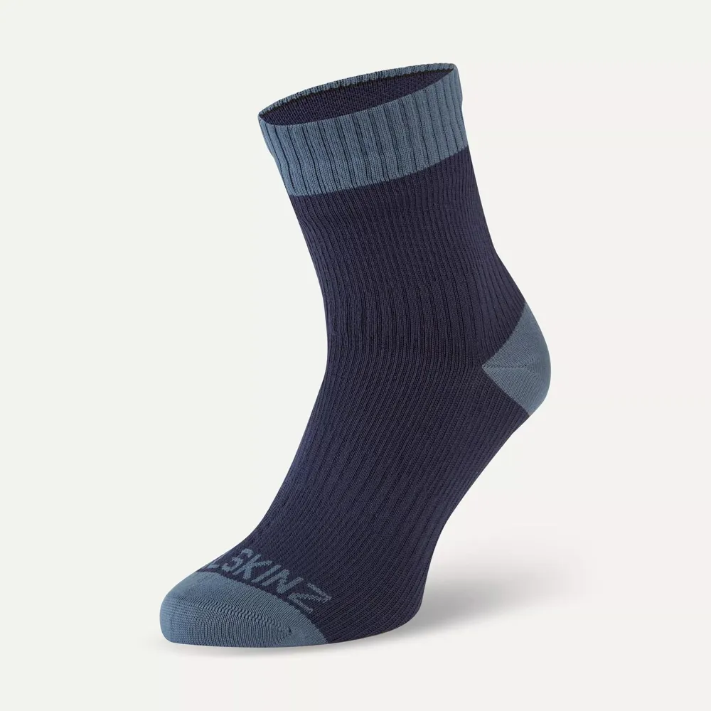Sealskinz Wretham Waterproof Warm Weather Ankle Length Sock Navy Blue