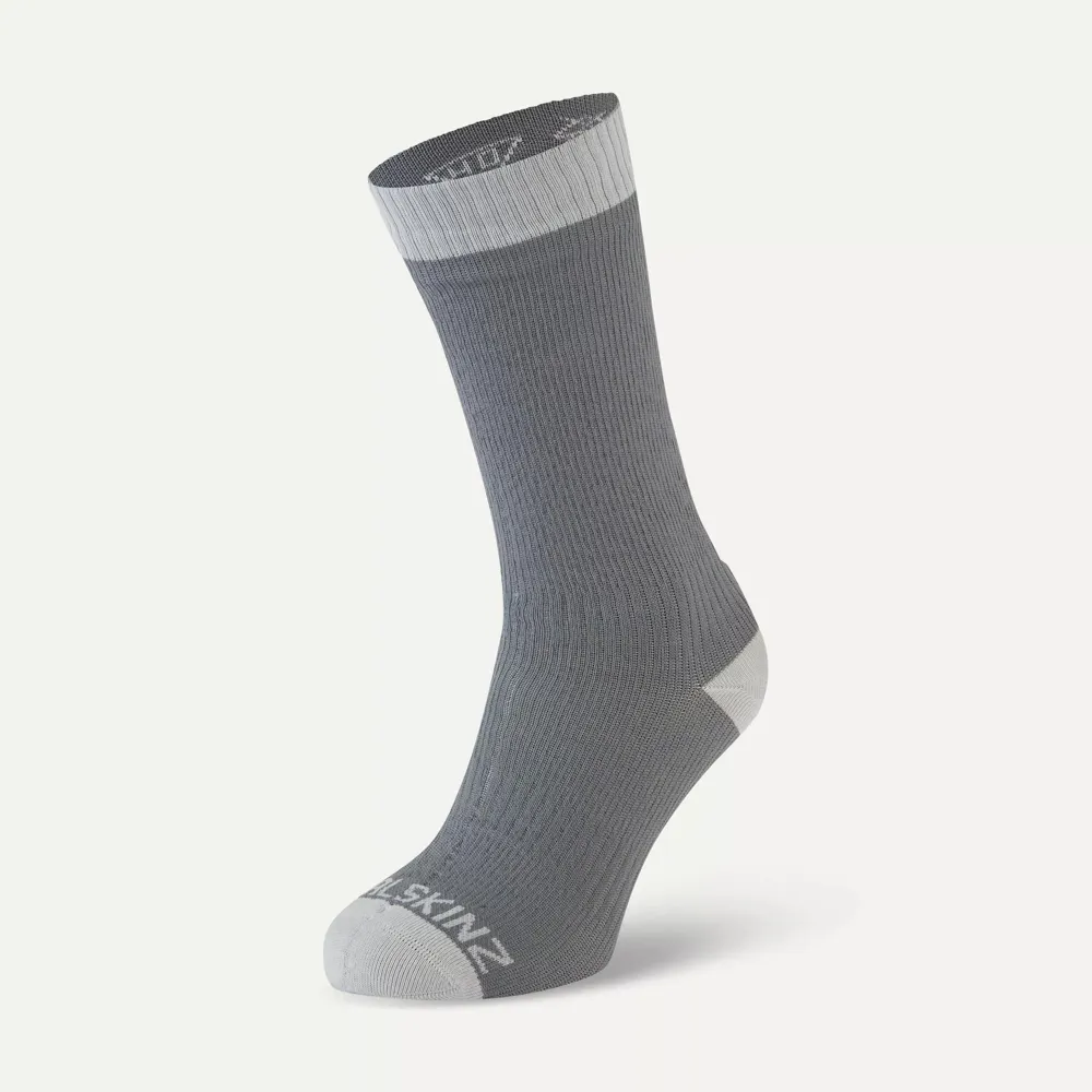 Sealskinz Wretham Waterproof Warm Weather Mid Length Sock Grey