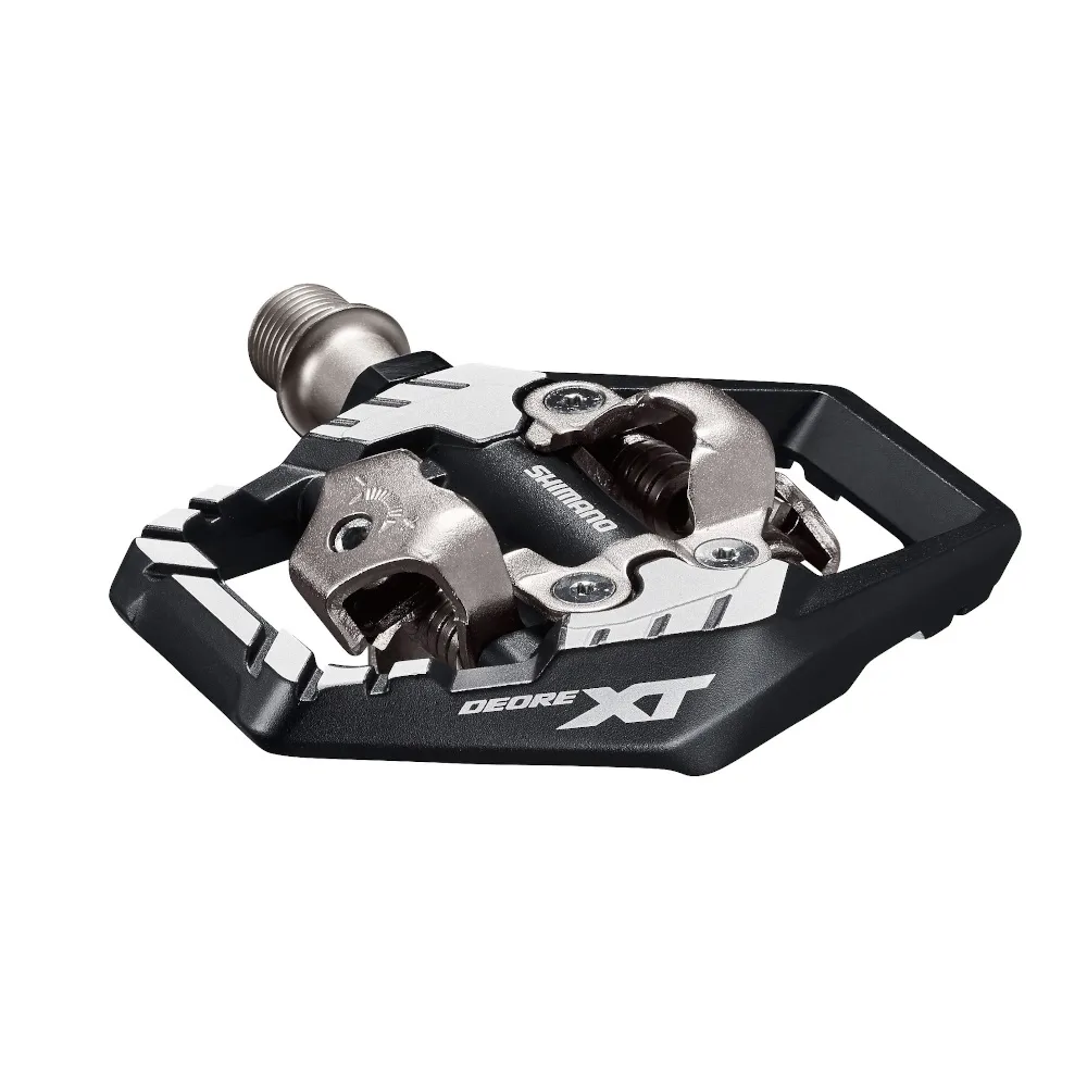 Shimano Pd-m8120 Deore Xt Trail Wide Spd Pedals Black/silver