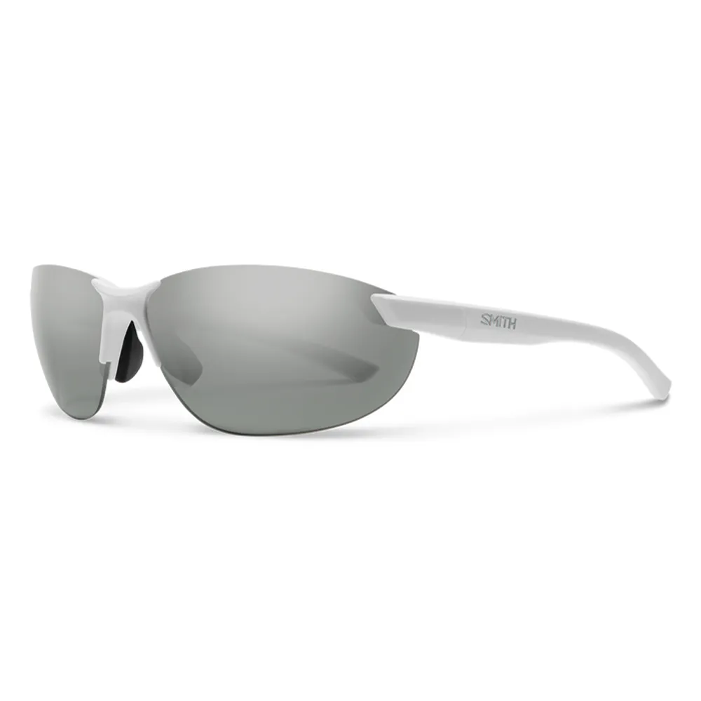 Smith Parallel 2 Sunglasses Matte White/polarized Platinum Mirror