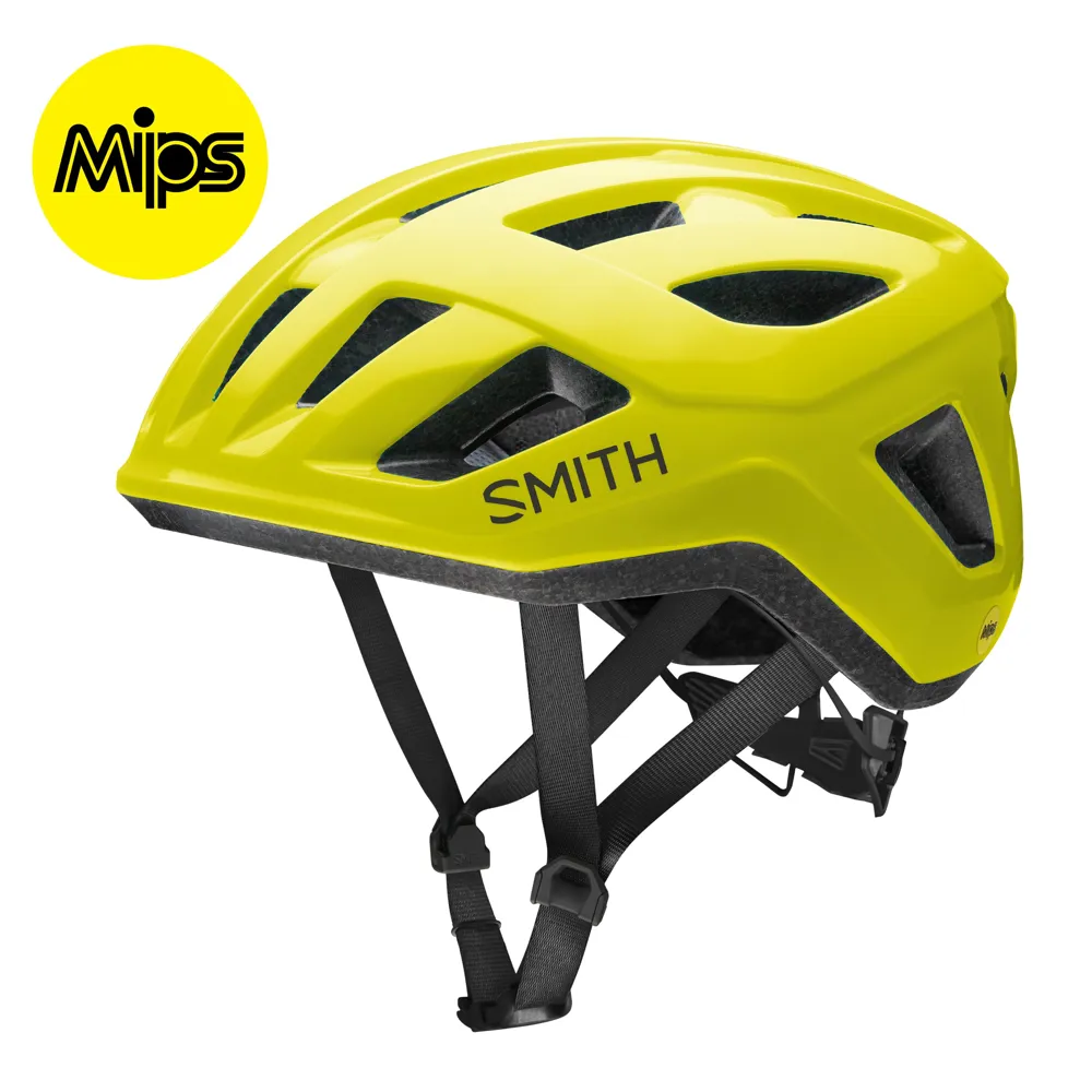 Smith Signal Mips Road Helmet Neon Yellow
