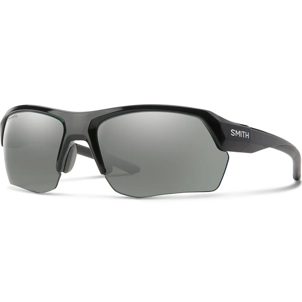 Smith Tempo Max Sunglasses Black/chromapop Polarized Platinum Mirror