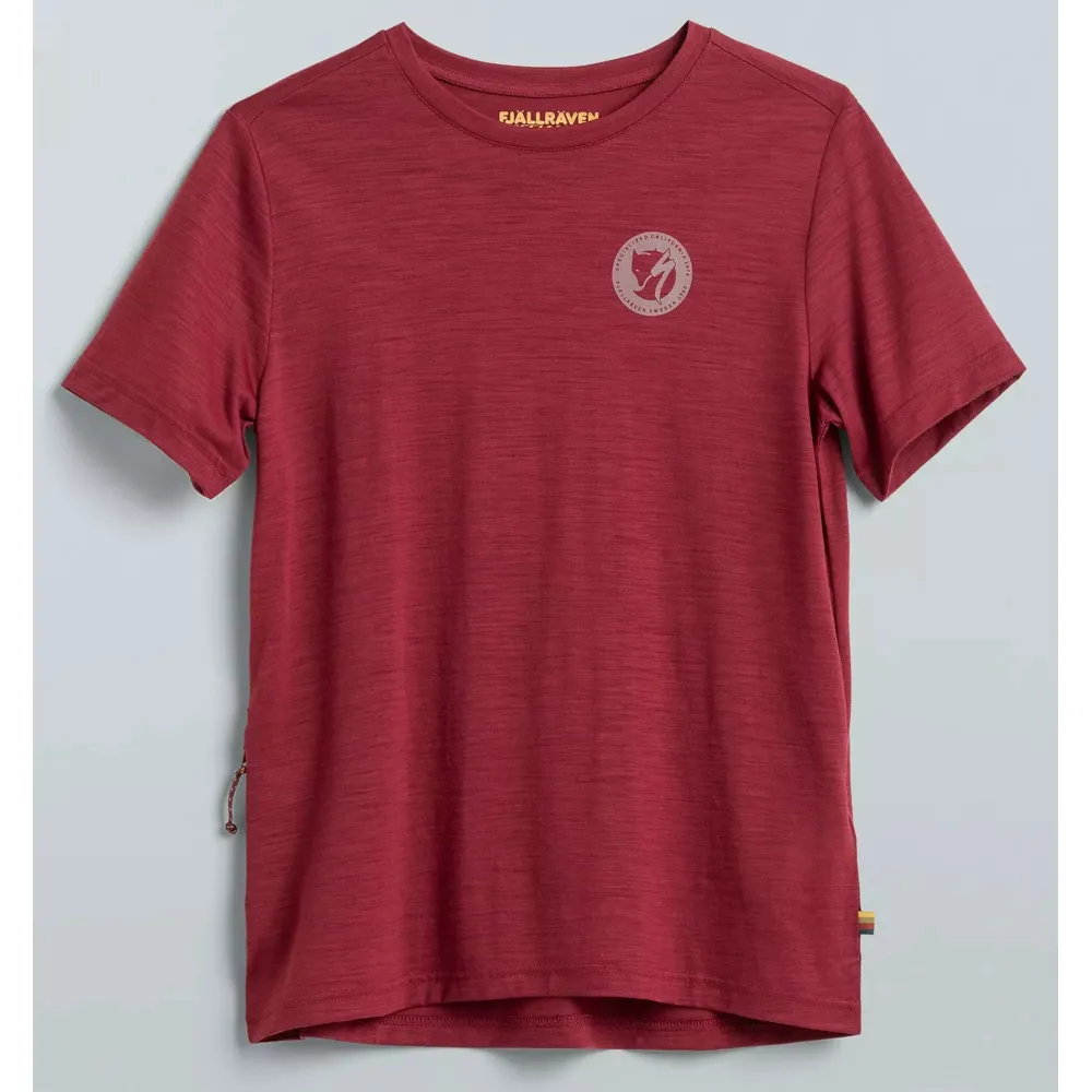 Specialized/fjallraven Wool Womens Ss Tee Pomegranate Red