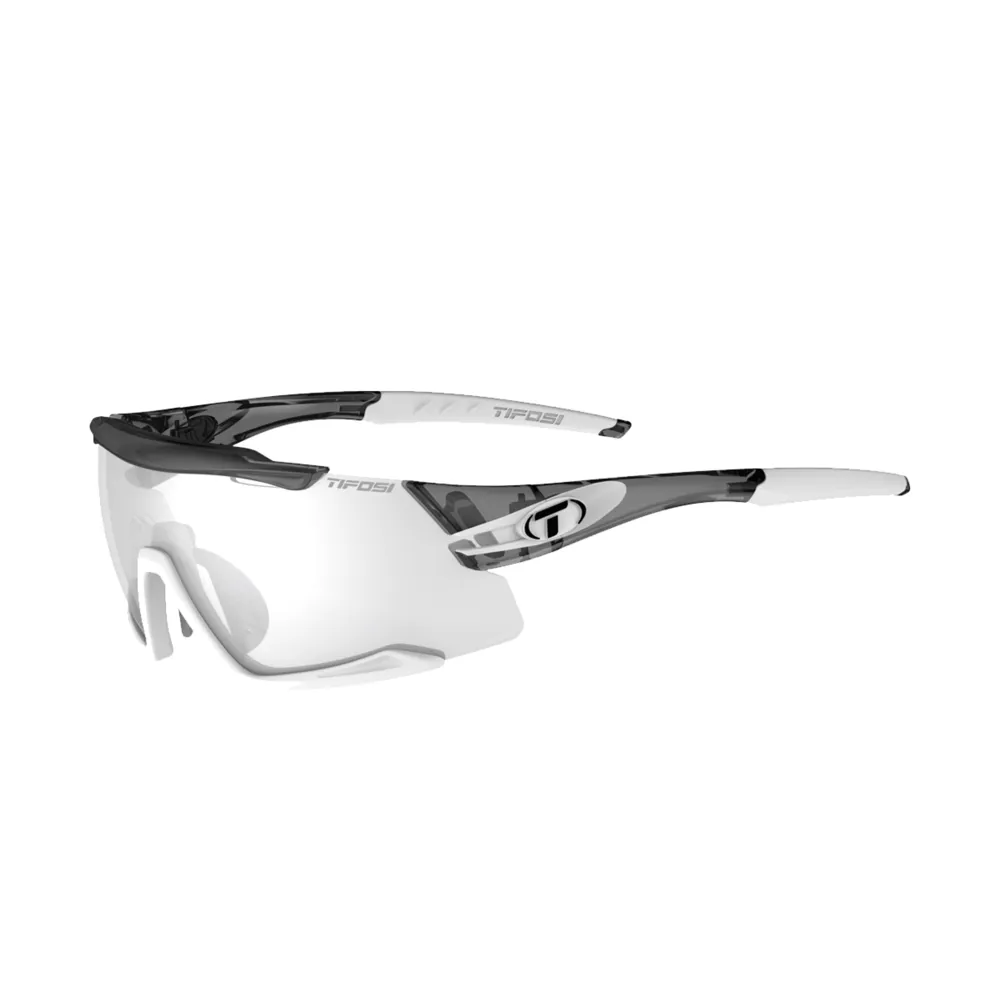 Tifosi Aethon Fototec Light Single Lens Sunglasses Crystal Smoke/white/fototec Light Night
