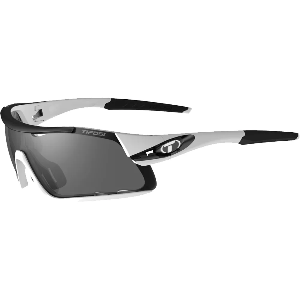 Tifosi Davos Interchangeable Clarion Lens Sunglasses White/black