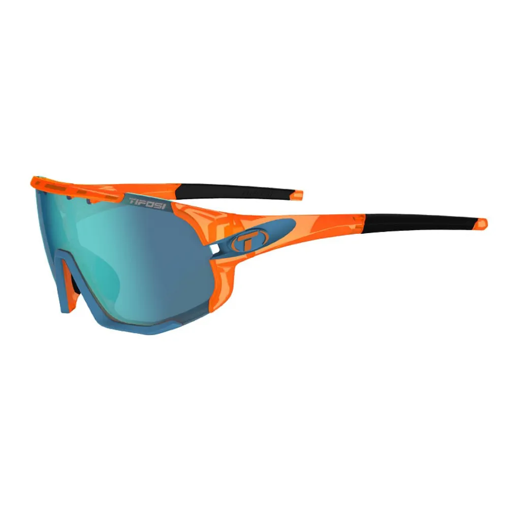 Tifosi Sledge Performance Cycling Sunglasses Crystal Orange W/lenses