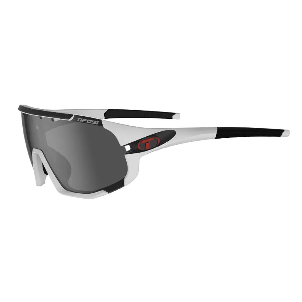 Tifosi Sledge Performance Cycling Sunglasses Matte White W/lenses