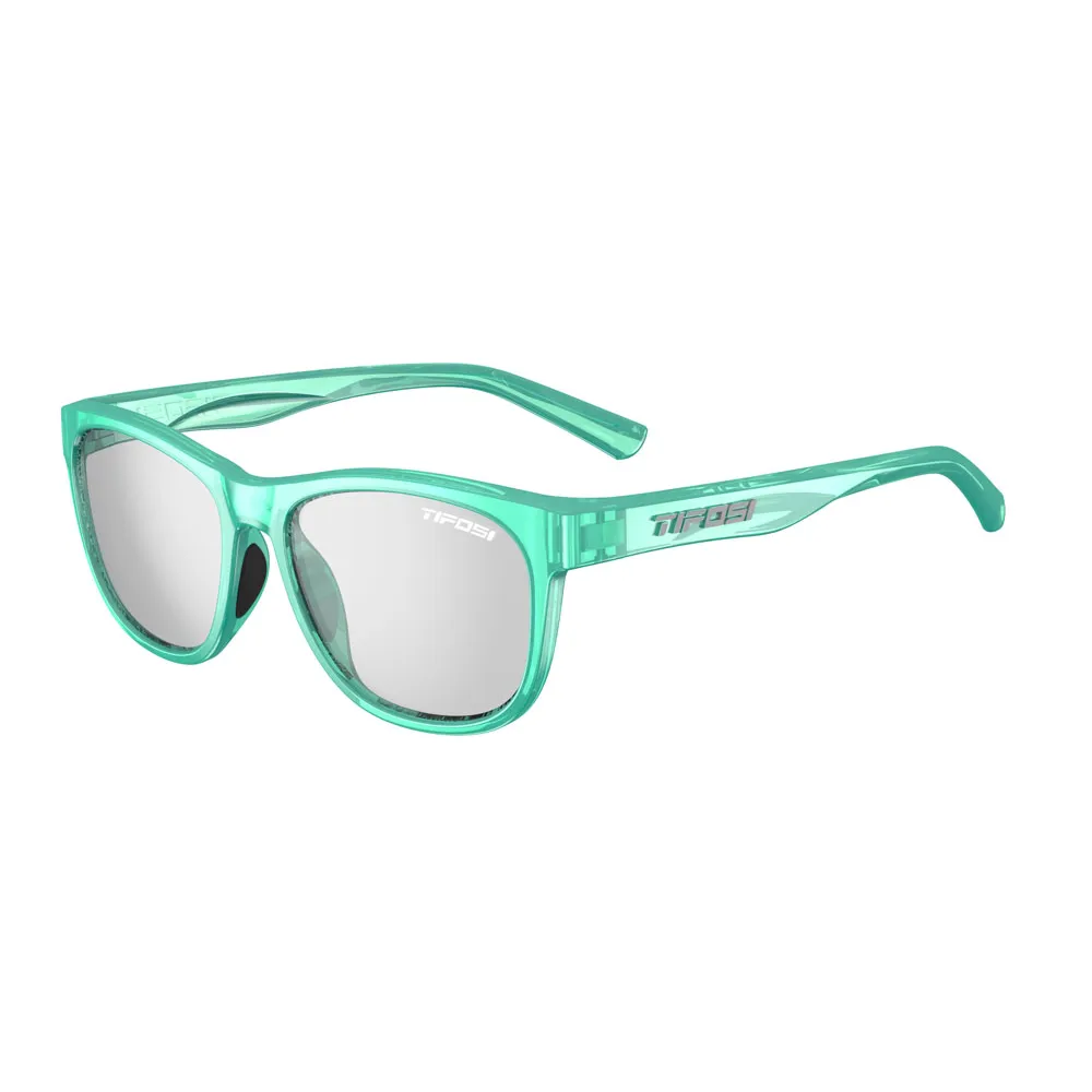 Tifosi Swank Single Lens Sunglasses Aqua Shimmer/smoke Fototec Lense