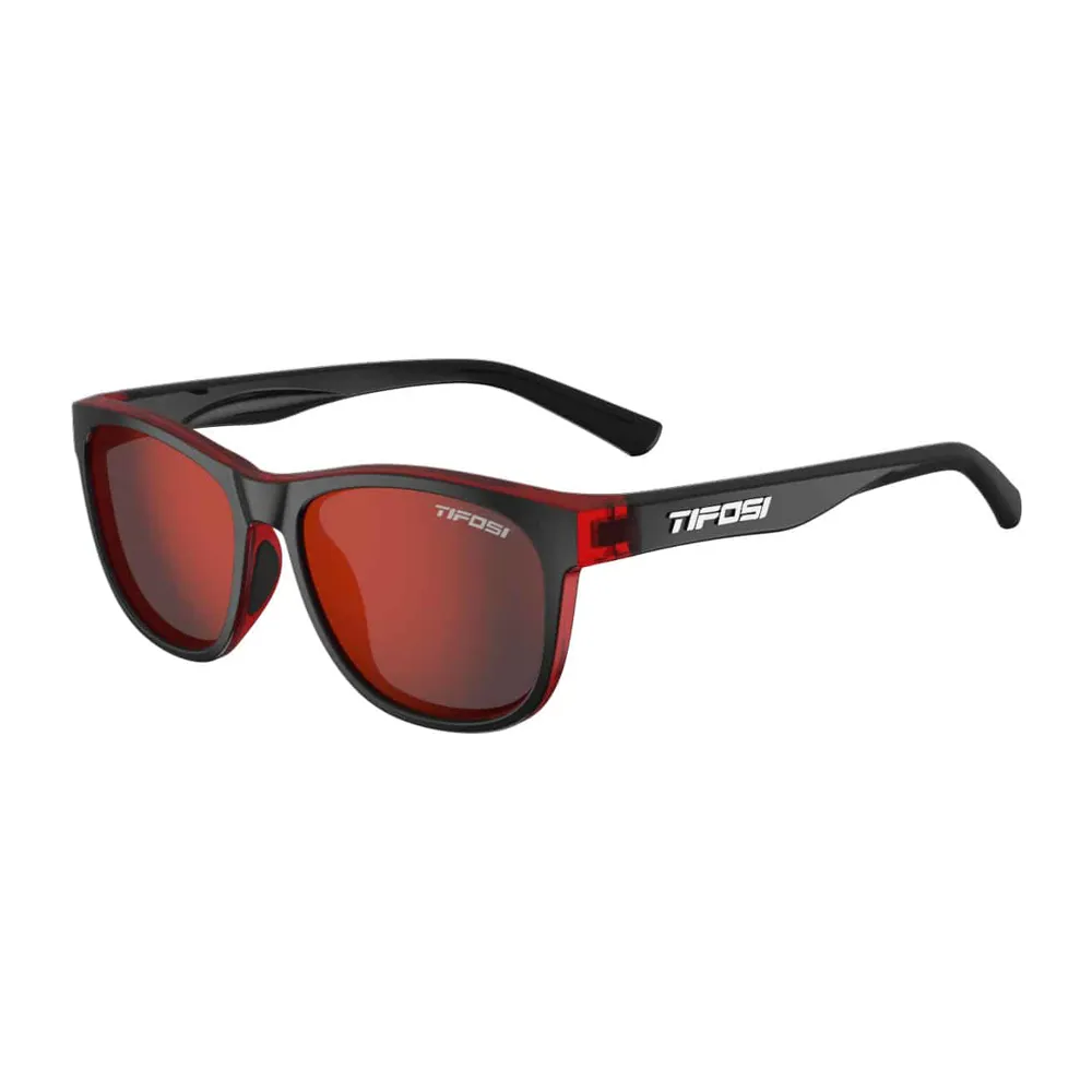 Tifosi Swank Single Lens Sunglasses Crimson Onyx/smoke