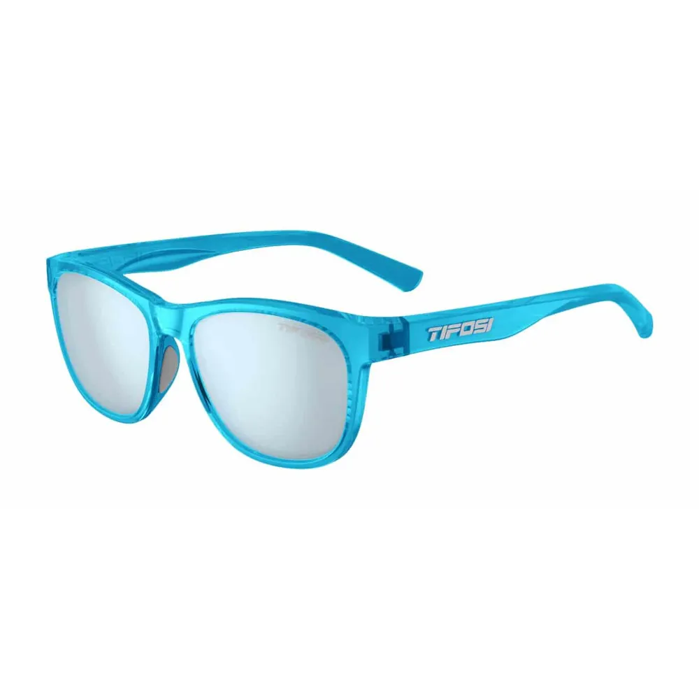 Tifosi Swank Single Lense Sunglasses Blue/smoke Bright Blue
