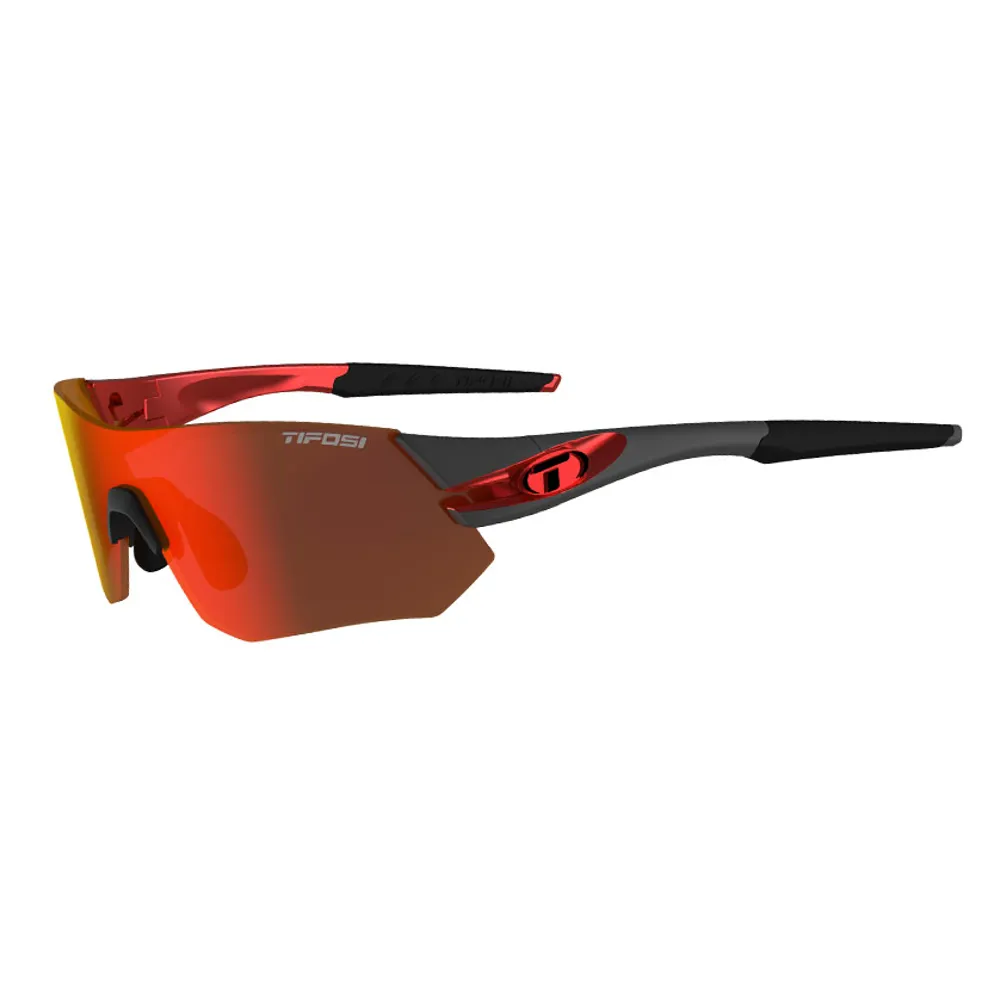 Tifosi Tsali Performance Sunglasses 3-lense/gunmetal/red