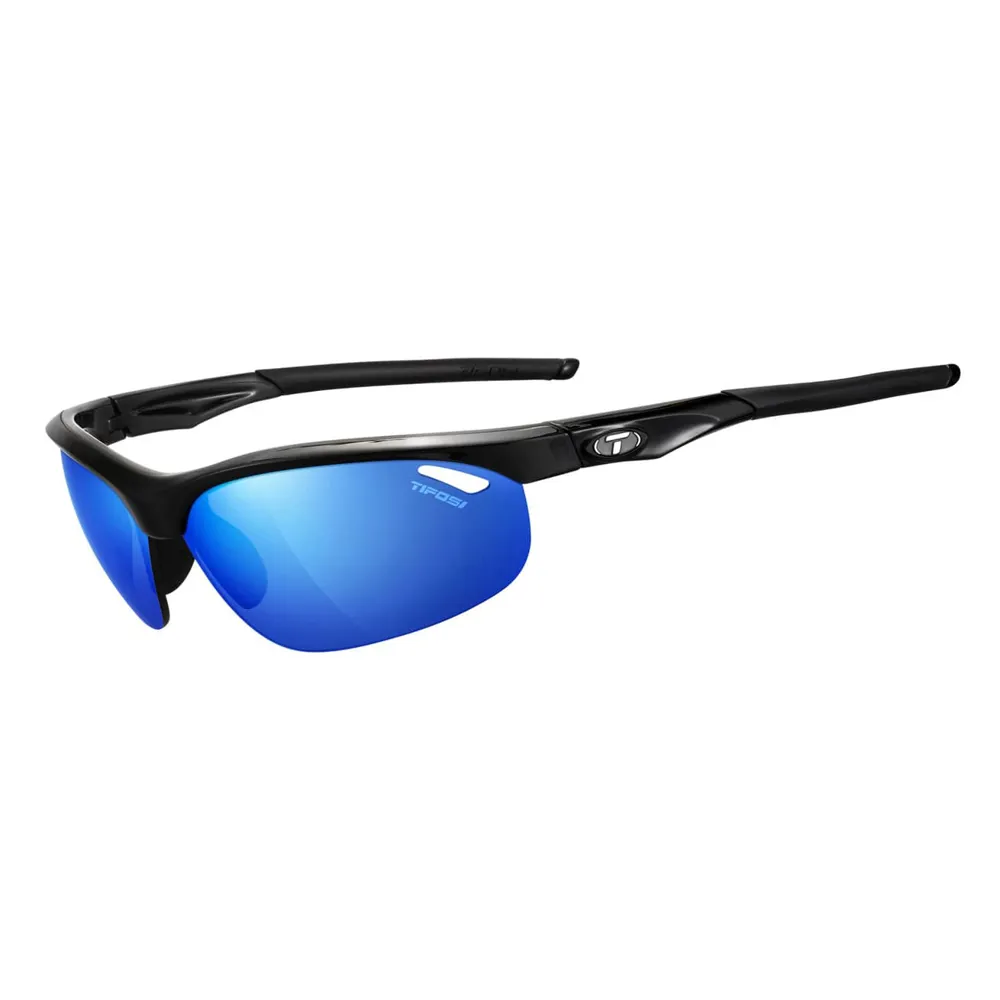 Tifosi Veloce Sunglasses W/ Interchangeable Clarion Lens/ Gloss Black